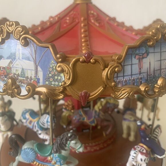 Mr. Christmas 2014 Triple Deck Carousel Works Holiday and Year-Round Songs Works - Picture 9 of 12